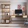 Estante Livreiro Home Office e Mesa Escrivaninha Industrial Indy A03 Hanover Dourado - Lyam Decor