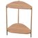 Mesa Lateral Para Sala de Estar Pés Metálicos Adek A03 Hanover Dourado - Lyam Decor