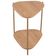 Mesa Lateral Para Sala de Estar Pés Metálicos Adek A03 Hanover Dourado - Lyam Decor