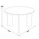 Mesa de Centro Para Sala de Estar Pés Madeira Alta Bulat A03 Nero Preto - Lyam Decor