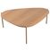 Mesa de Centro Para Sala de Estar Pés Metálicos Baixa Adek A03 Hanover Dourado - Lyam Decor