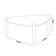 Mesa de Centro Para Sala de Estar Pés Madeira Baixa Trium A03 Nero Preto - Lyam Decor