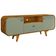 Rack Para Sala de Estar TV 55 Pol Orgânico Picasso B02 Naturalle Pistache - Lyam Decor