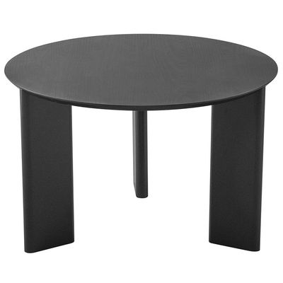 Kit 02 Mesas de Centro Para Sala de Estar Pés Madeira Bulat A03 Nero Preto - Lyam Decor