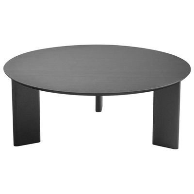 Kit 02 Mesas de Centro Para Sala de Estar Pés Madeira Bulat A03 Nero Preto - Lyam Decor