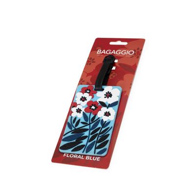Tag de Mala Floral Blue U / Azul