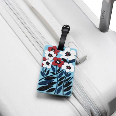 Tag de Mala Floral Blue U / Azul