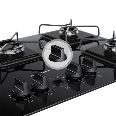 Cooktop 5 Bocas a Gás Grades de Ferro Aramado Chama Simmer BDD75BE Brastemp Preto / Bivolt