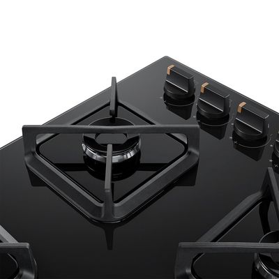 Cooktop 5 Bocas a Gás Super Chama Lateral BDS85AE Brastemp Preto / Bivolt
