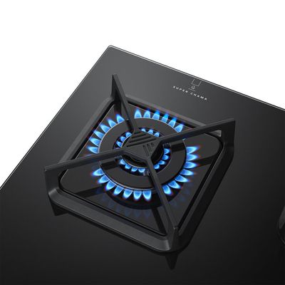 Cooktop 5 Bocas a Gás Super Chama Lateral BDS85AE Brastemp Preto / Bivolt