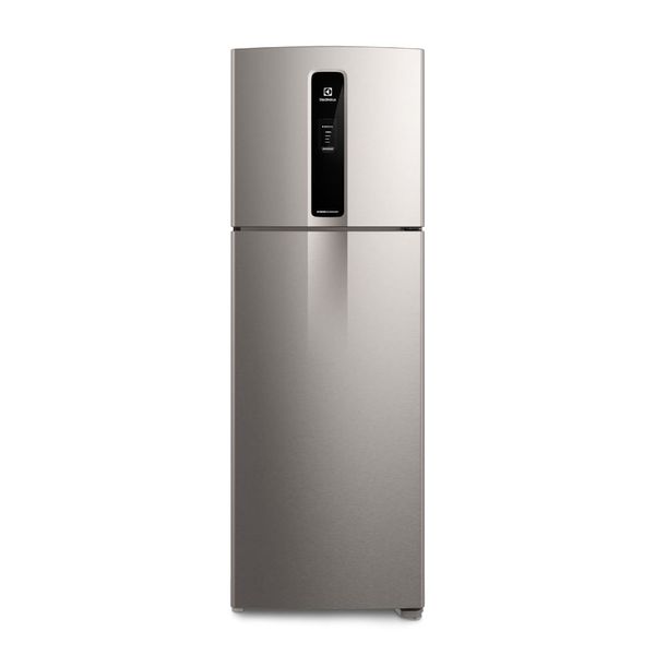 Geladeira Electrolux Frost Free Duplex Efficient com AutoSense cor Inox Look 390L (IF43S) 127V