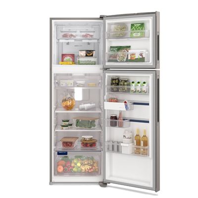 Geladeira Electrolux Frost Free Duplex Efficient com AutoSense cor Inox Look 390L (IF43S) 127V