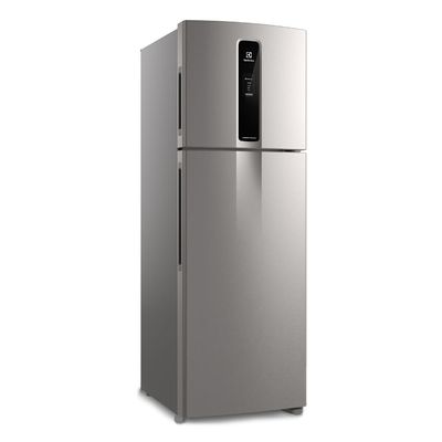 Geladeira Electrolux Frost Free Duplex Efficient com AutoSense cor Inox Look 390L (IF43S) 127V