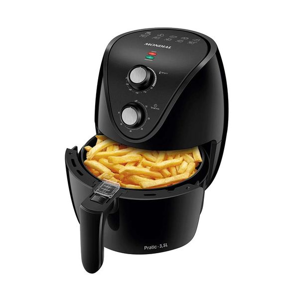 Fritadeira Air Fryer 3,5L Mondial AF35BF Preta 220V Fritadeira Air Fryer 3,5L Mondial AF35BF Preta 220V