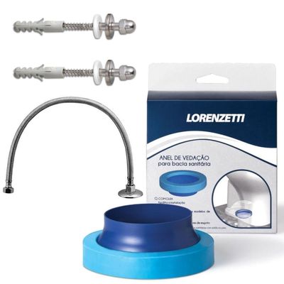Kit Bacia Com Caixa Acoplada + Assento One Branco - 7720003 - Lorenzetti