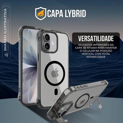 Capa case capinha para iPhone 17 - Lybrid Magsafe - Preta - Gshield