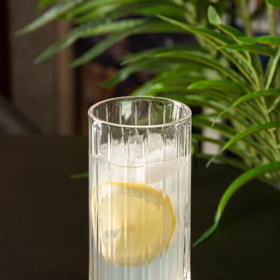Copo Alto de Cristal  Bangkok 370ml Design Sofisticado Brilho Excepcional Wolff Transparente