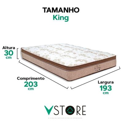 Colchão Victory Molas Ensacadas King V-store 193x203x30