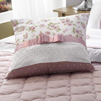 Kit Enxoval Queen 200 fios Athena Casaborda 7 peças Rosa