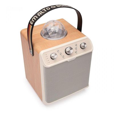 Karaoke Portatil 2 Mic Alto E Bom Tom