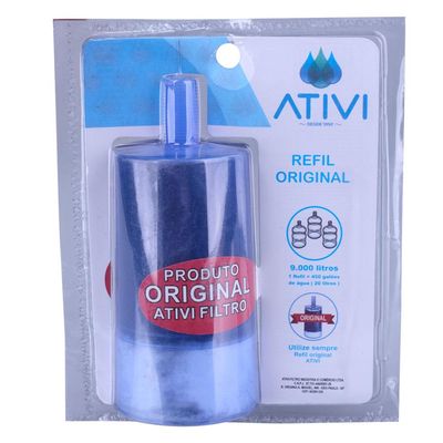 Refil para Filtro com Carvão Ativado 403 Ativi Filtro