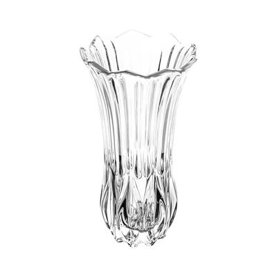 Vaso Tulipa Vidro 10x10x19cm Design Elegante Transparente Wolff Transparente