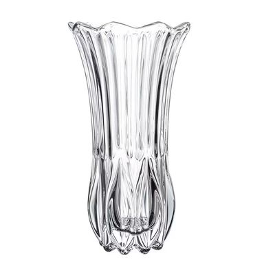 Vaso Tulipa Vidro 10x10x19cm Design Elegante Transparente Wolff Transparente