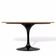 Mesa Saarinen Oval 120x80 cm Base Preta Tampo Freijó Preto