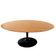 Mesa Saarinen Oval 120x80 cm Base Preta Tampo Freijó Preto