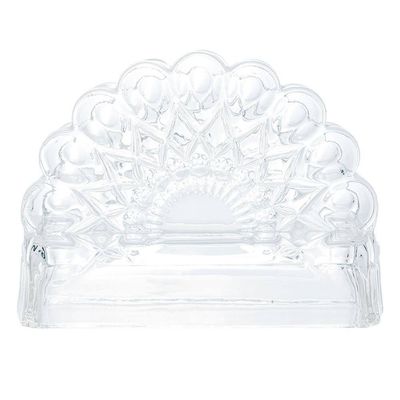 Porta-Guardanapos Angel Cristal 12,5x4,5x9cm Design Clássico e Elegante Wolff Transparente