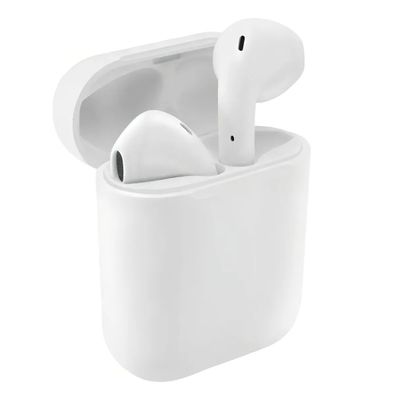 Fone ouvido Branco Recarregável I12 Bluetooth Android