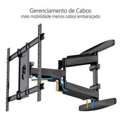 Suporte Para Tv 32 A 86 Braço Articulado De Parede Fa6 - Fitter Tech