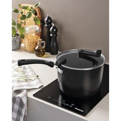 Pipoqueira Tramontina Mônaco Induction Antiaderente Starflon Premium Preto 22 Cm 5,4 L Tramontina