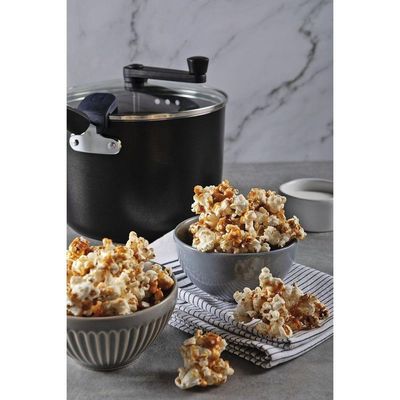 Pipoqueira Tramontina Mônaco Induction Antiaderente Starflon Premium Preto 22 Cm 5,4 L Tramontina
