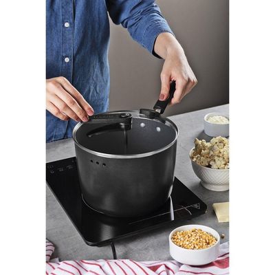 Pipoqueira Tramontina Mônaco Induction Antiaderente Starflon Premium Preto 22 Cm 5,4 L Tramontina