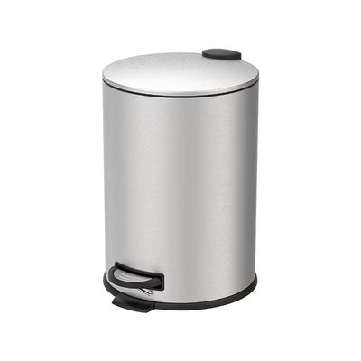 Lixeira 20 Litros Pedal Inox Escovado com Balde Removível Spin Brinox Inox