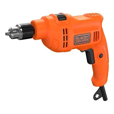 Furadeira de Impacto Black+Decker BED710450 3/8 Polegadas 450W Empunhadura Ergonômica Gatilho Anatômico Laranja e Preto / 220V
