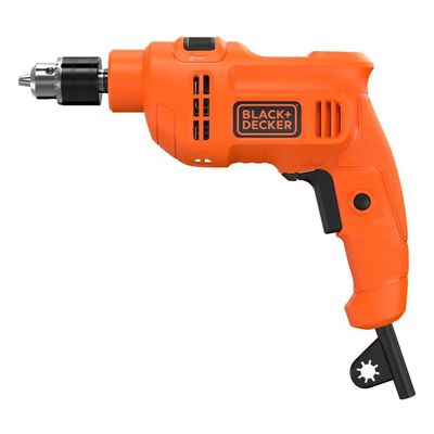 Furadeira de Impacto Black+Decker BED710450 3/8 Polegadas 450W Empunhadura Ergonômica Gatilho Anatômico Laranja e Preto / 220V