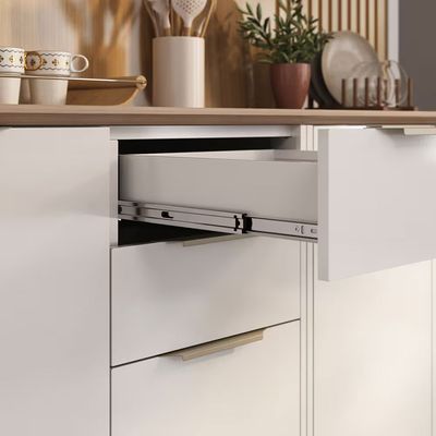 Cozinha Completa Itatiaia Renova com 14 Portas, 2 Gavetas, 7 Prateleiras, Nicho para Micro-ondas e 270cm de largura - Branco Neve n/a