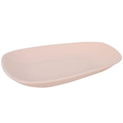 Prato Oval LHermitage Sumatra em Cerâmica 16,40 x 28,40 cm Marfim