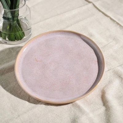 Conjunto de Pratos de Sobremesa Porto Brasil Bio Litchi Rosa Claro 21,5cm - 6 Peças n/a