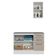 Conjunto Gabinete Para Banheiro 120cm 3 Portas 3 Gavetas Agata Madesa 01 Branco-crema