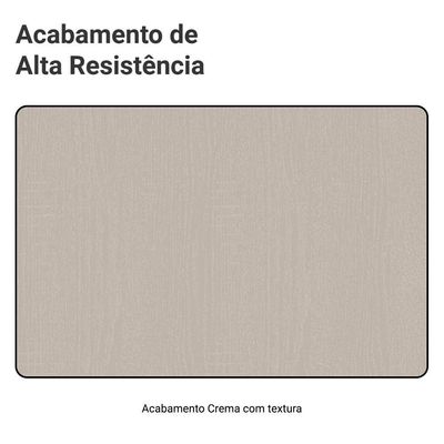 Conjunto Gabinete Suspenso Para Banheiro 120cm 5 Portas Nice Madesa 02 Crema