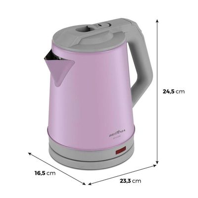 Chaleira Elétrica Rosa Britânia 1,9L Inox BCH12RS 220V
