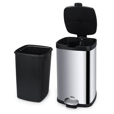Lixeira com Pedal e Balde Frame Inox 12L Brinox Inox