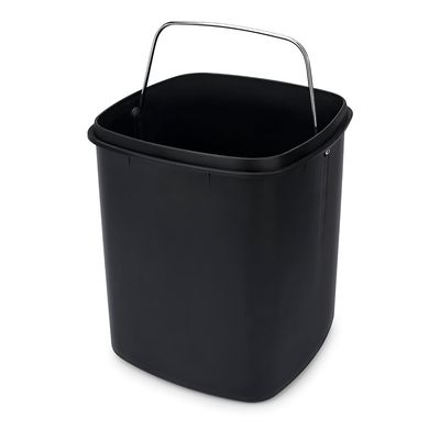 Lixeira com Pedal e Balde Frame 6 Litros Preta Brinox Preto