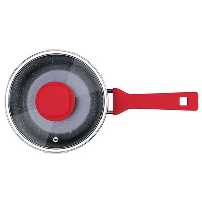 Panela Colorstone Antiaderente 5 Camadas Vermelha 2,2 L Euro Home Vermelho