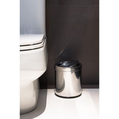 Lixeira com Tampa Basculante 3032/201 3,2 Litros Brinox Inox