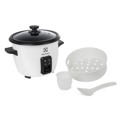 Panela Elétrica de Arroz Easyline RCB50 7 Xícaras Electrolux Branco / 110V