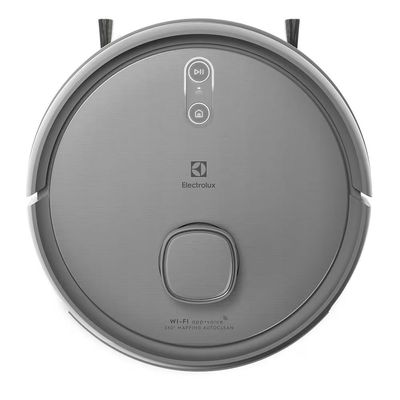 Aspirador Robô Electrolux Experience ERB80 Wi-Fi 150W Autonomia 1h40 Mapeamento Base Autolimpante Cinza / 220V
